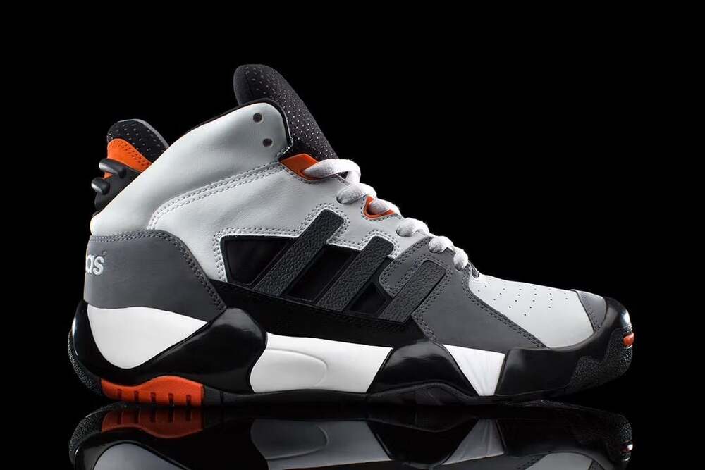 Adidas Streetball 2 White Black Grey Orange D74407 Size 11 Rare! Brand New !!